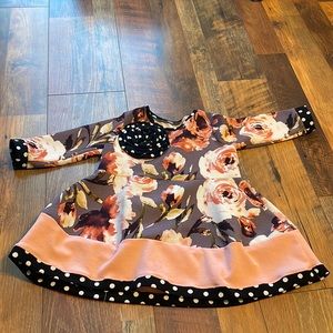 Girls floral swing top s 6